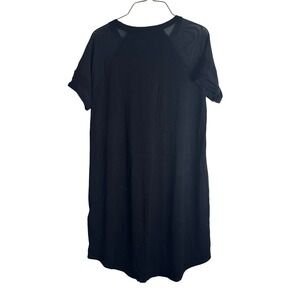 American Eagle Outfitters Black Mesh Sleeve Tunic‎ Dress Size Large